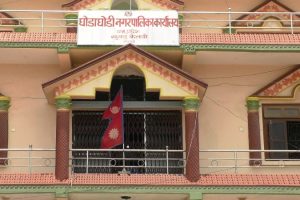 वडा कार्यालयको शिलालेखमा नाम नराखेको भन्दै उपमेयरले हानिन् ढुंगा