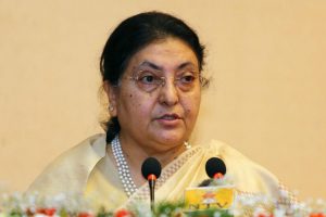 महिलाको समानुपातिक सहभागिता प्राप्तिका लागि कार्यान्वयन तहमा थप प्रयत्नको खाँचो : राष्ट्रपति भण्डारी