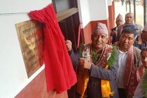 कालीगण्डकी गाउँपालिकामा नवर्निमित बहुउद्देश्यीय सभाहलको मन्त्री बस्नेतद्वारा उद्घाटन