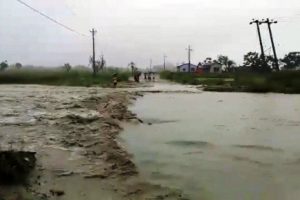 बाढीले चामेका चार घरपरिवार पूर्णरूपमा विस्थापित