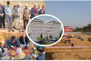 लुम्बिनीको राजधानी देउखुरीमा मन्त्रालयका भवन निर्माण हुदैँ