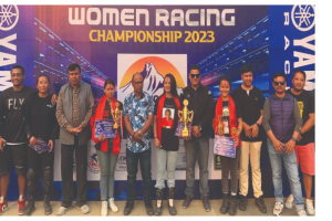 महिला रेसिङ च्याम्पियनशिप २०२३ मा नवाङ्ग मोक्तानलाई प्रथम स्थान