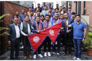 एसियन गेम्सका लागि नेपाली क्रिकेट टोली चीन तर्फ प्रस्थान