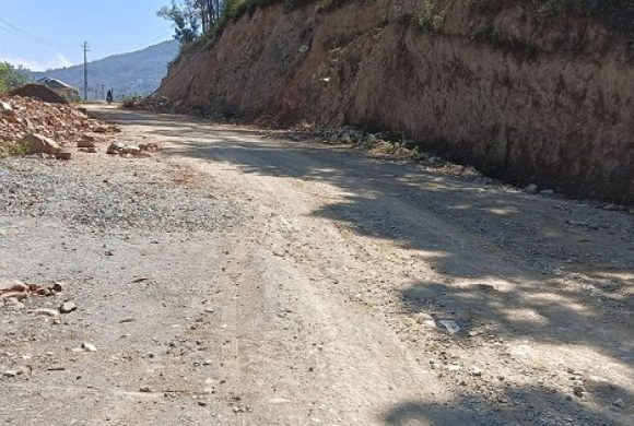 सेलेघाट–रामेछाप–साँघुटार सडक निर्माण कछुवा गतिमा