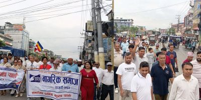 देवानगञ्ज घटनापछि कल्याणपुरमा हिन्दु–मुस्लिम समुदायको संयुक्त सद्भाव र्‍याली